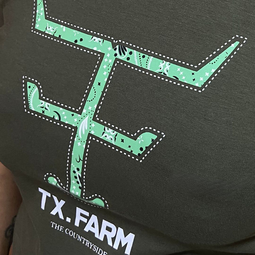Camisa Texas Farm Feminina REF. CF273 VERDE FLORESTA