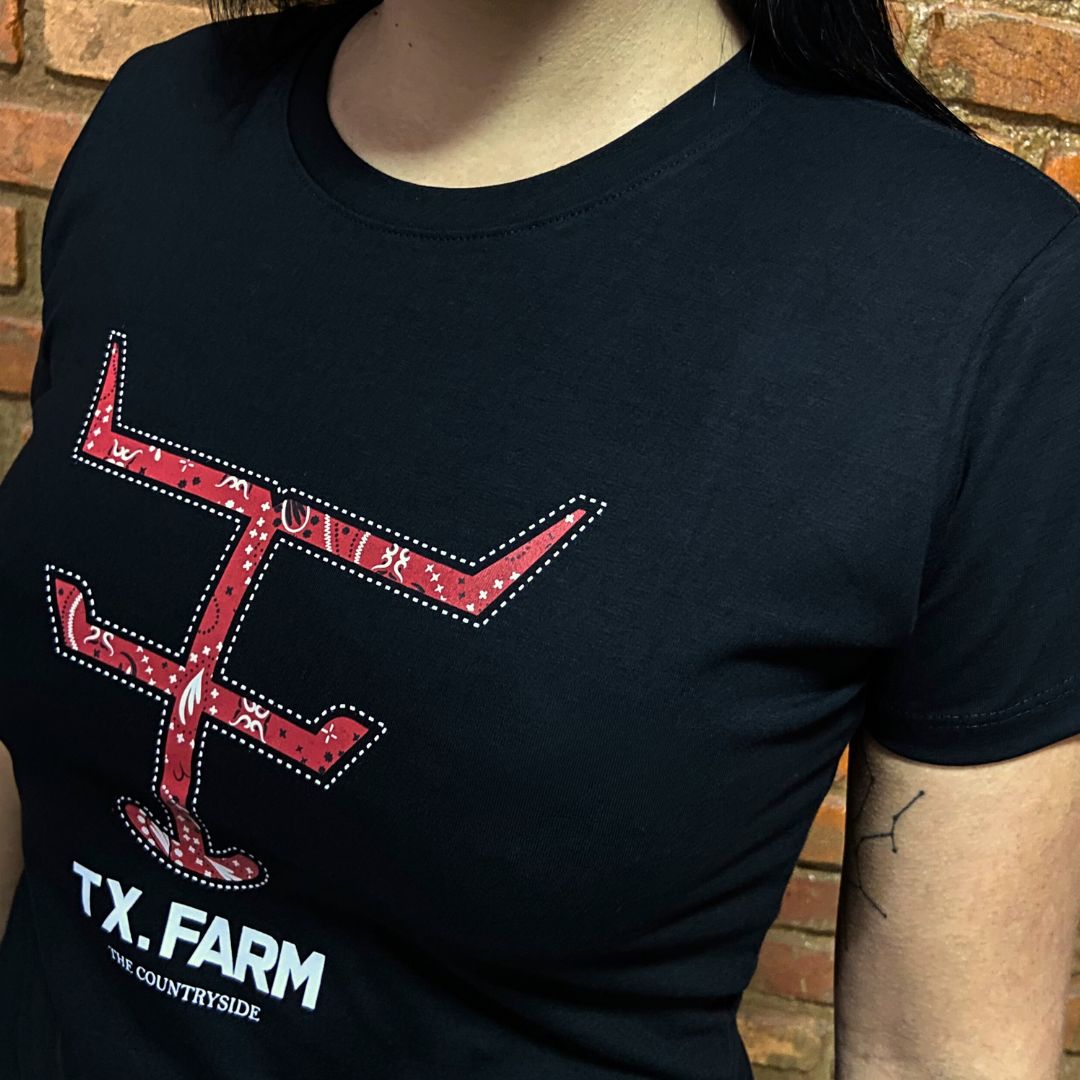 Camisa Texas Farm Feminina REF. CF273 PRETA