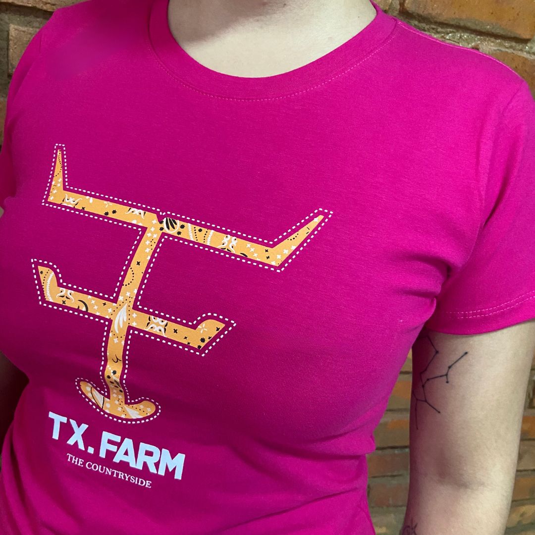 Camisa Texas Farm Feminina REF. CF273 ROSA PINK