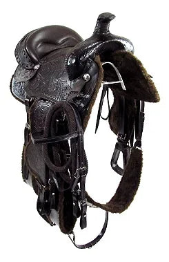 Sela Quarto de Milha Laço e Passeio Marrom Completa