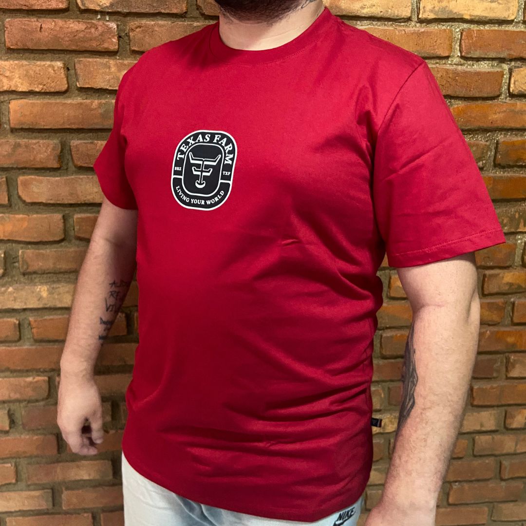 Camisa Texas Farm Masculina REF. CM535 VERMELHO