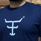 Camisa Texas Farm Masculina REF. CM589 AZUL MARINHO/BRANCO
