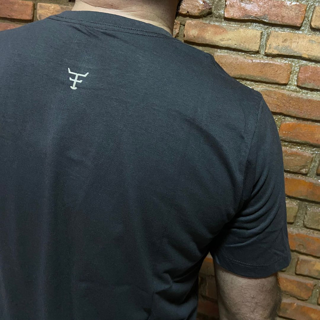 Camisa Texas Farm Masculina REF. CM589 MARROM CAFÉ/MARROM CÁQUI CLARO