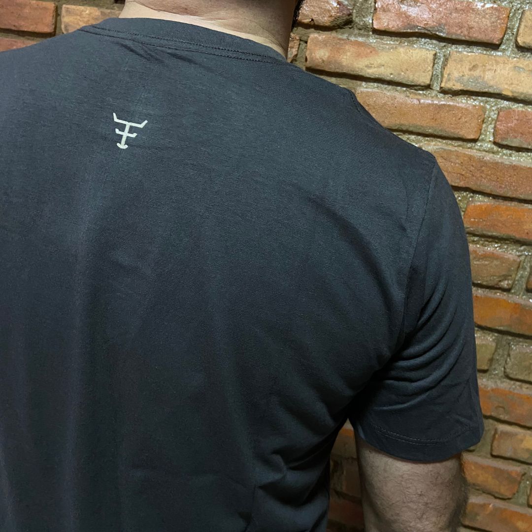 Camisa Texas Farm Masculina REF. CM589 MARROM CAFÉ/MARROM CÁQUI CLARO