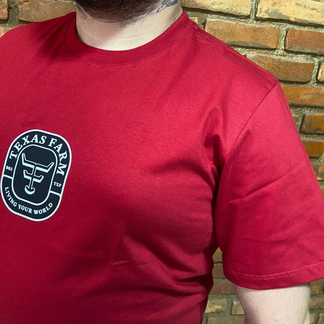 Camisa Texas Farm Masculina REF. CM535 VERMELHO