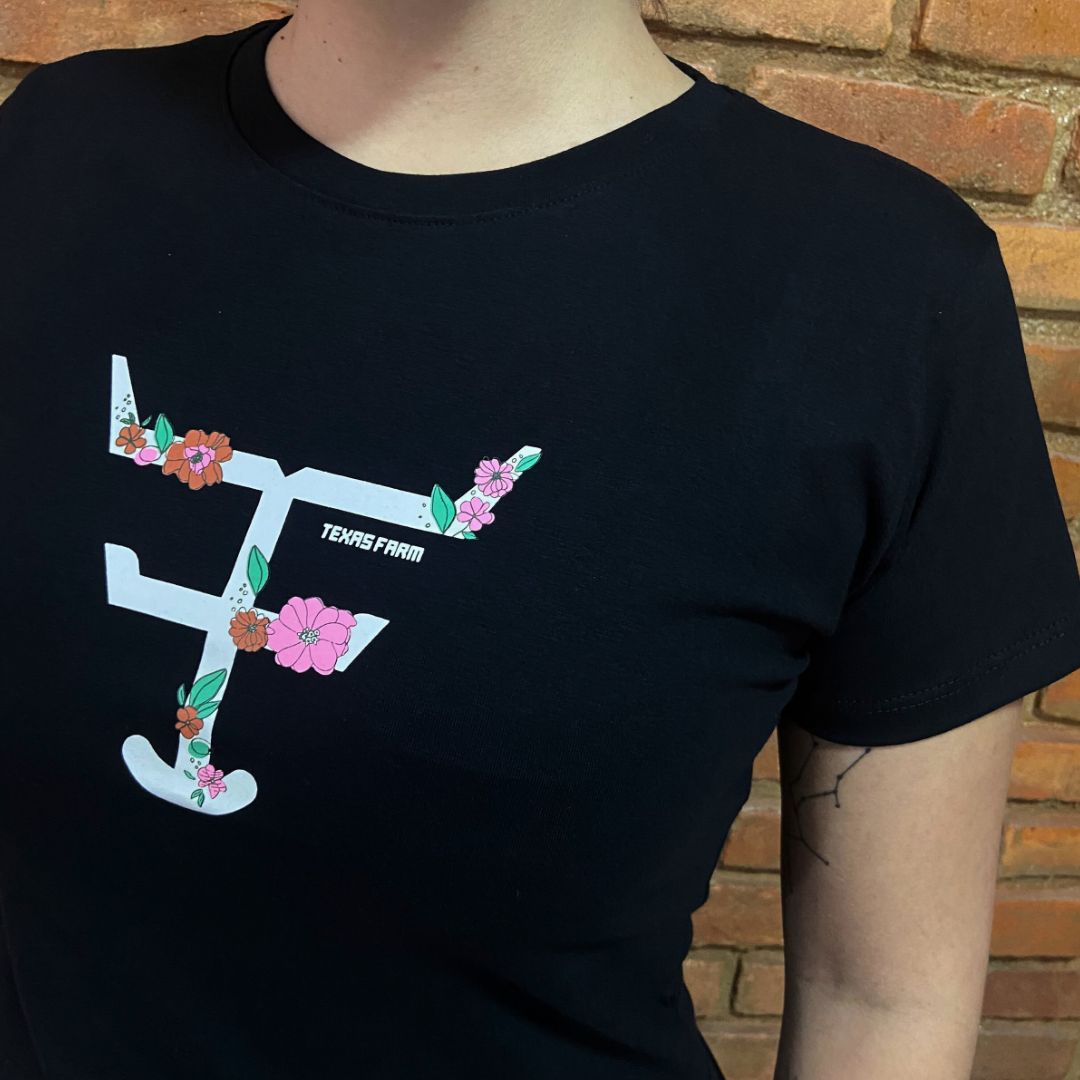 Camisa Texas Farm Feminina REF. CF308 PRETA