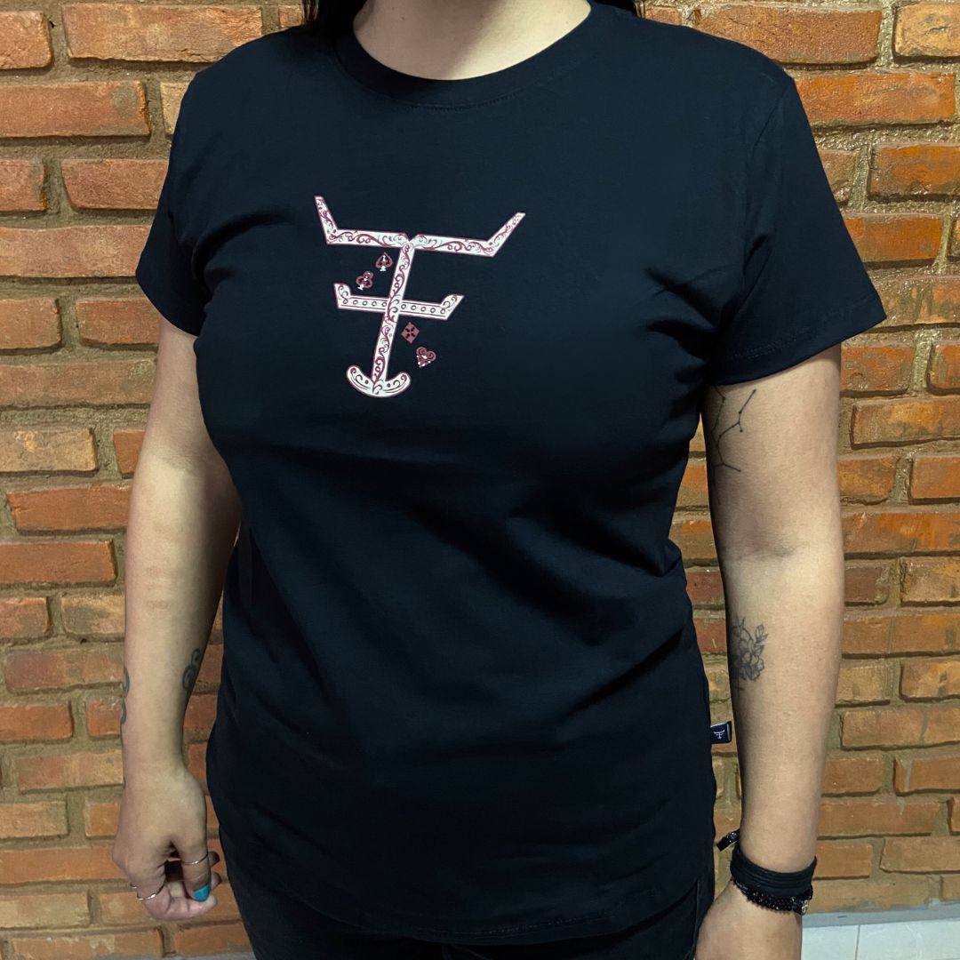 Camisa Texas Farm Feminina REF. CF299 PRETO