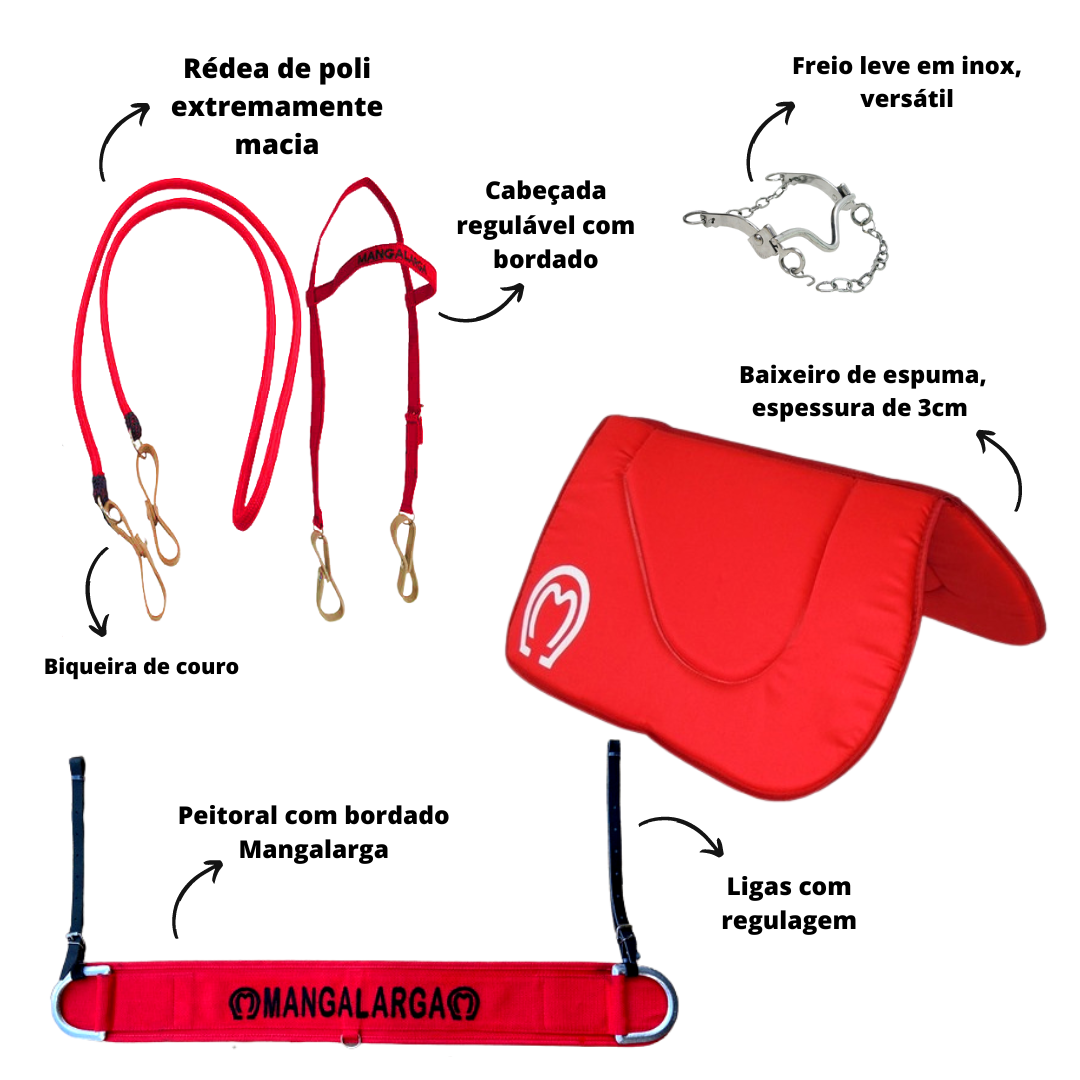 Kit Sela mangalarga Completo Com acessórios