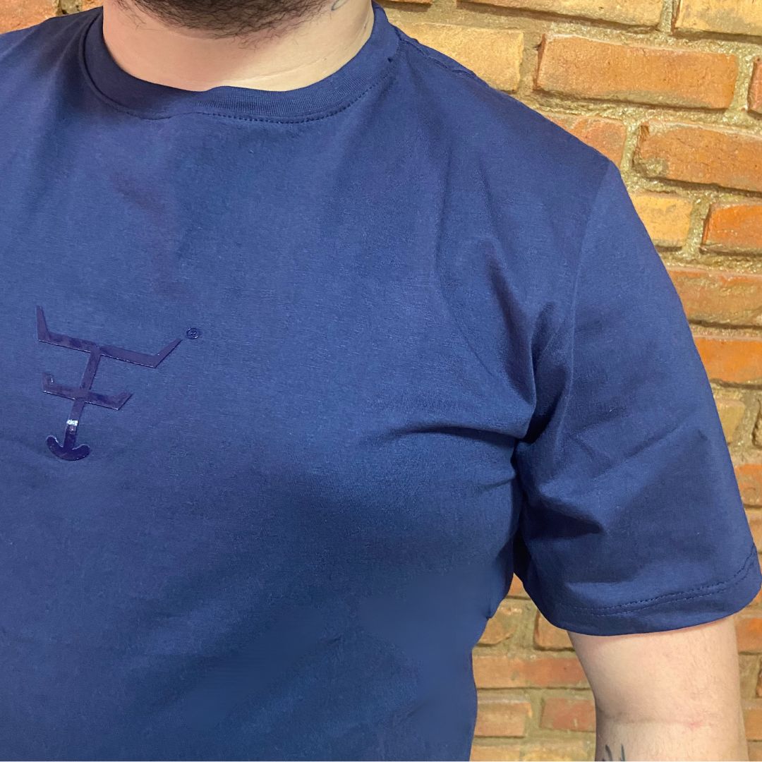 Camisa Texas Farm Masculina REF. CM618 AZUL MARINHO
