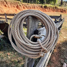 Laço Torcido Champanhe Poli 15 Metros Argola de Ferro