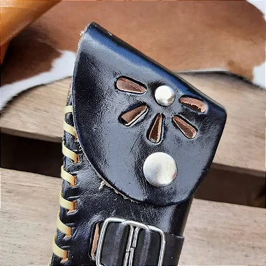 Bainha para Canivete Modelo Revolver Preto