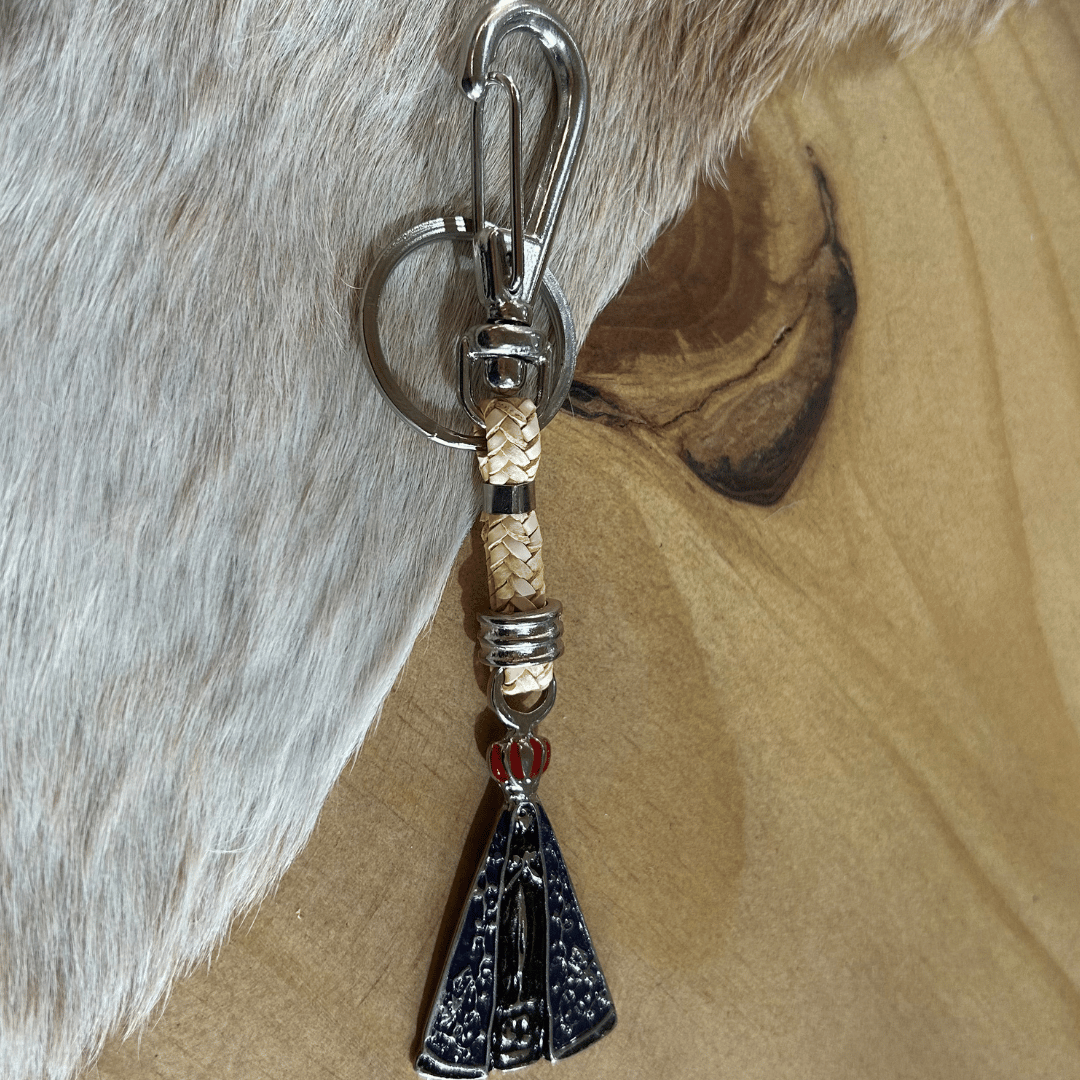 Chaveiro Nossa Senhora Aparecida com Mosquetão