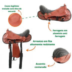 Sela Australiana Havana Simples Passeio Completa com Freio Inox e Baixeiro