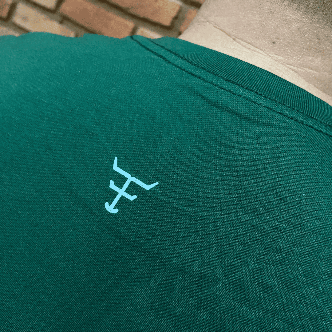 Camisa Texas Farm Masculina REF. CM589 VERDE BANDEIRA/BRANCO