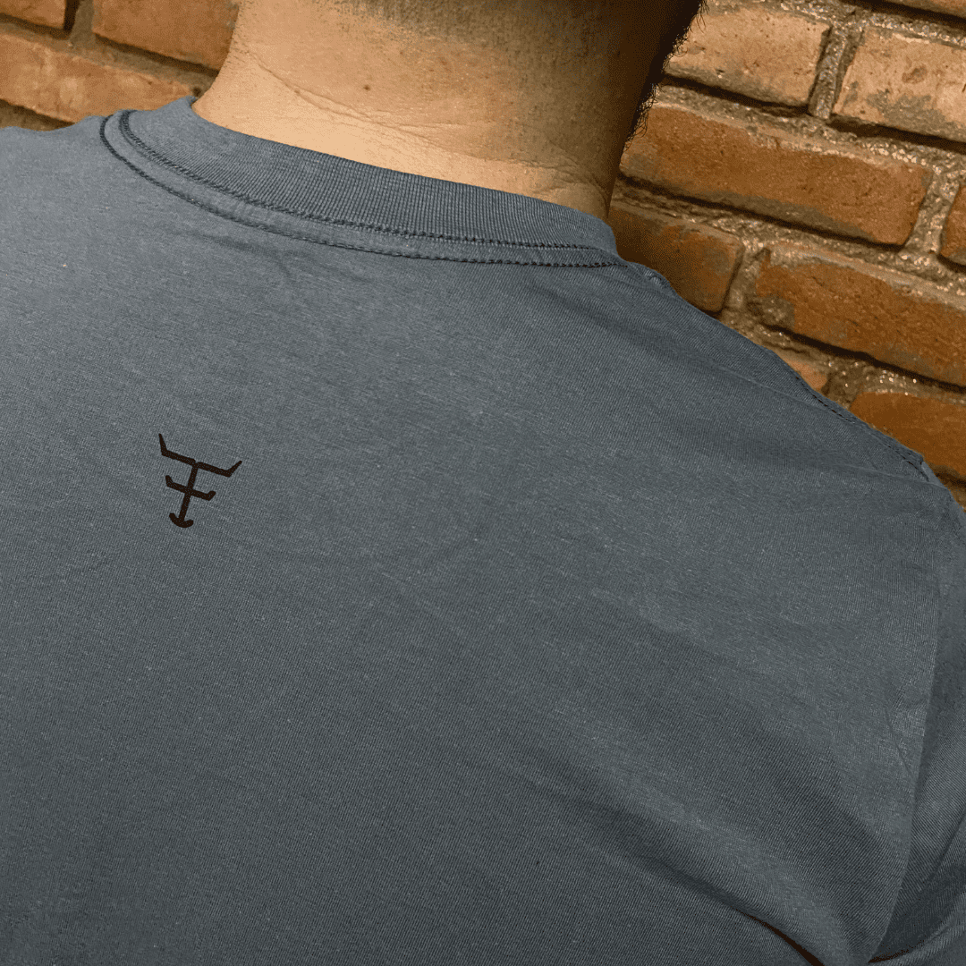 Camisa Texas Farm Masculina REF. CM589 CINZA MÉDIO/PRETO