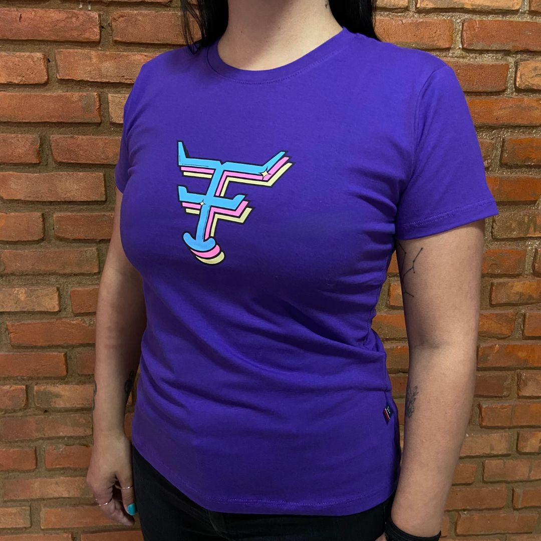 Camisa Texas Farm Feminina REF. CF296 ROXO MIRTILO