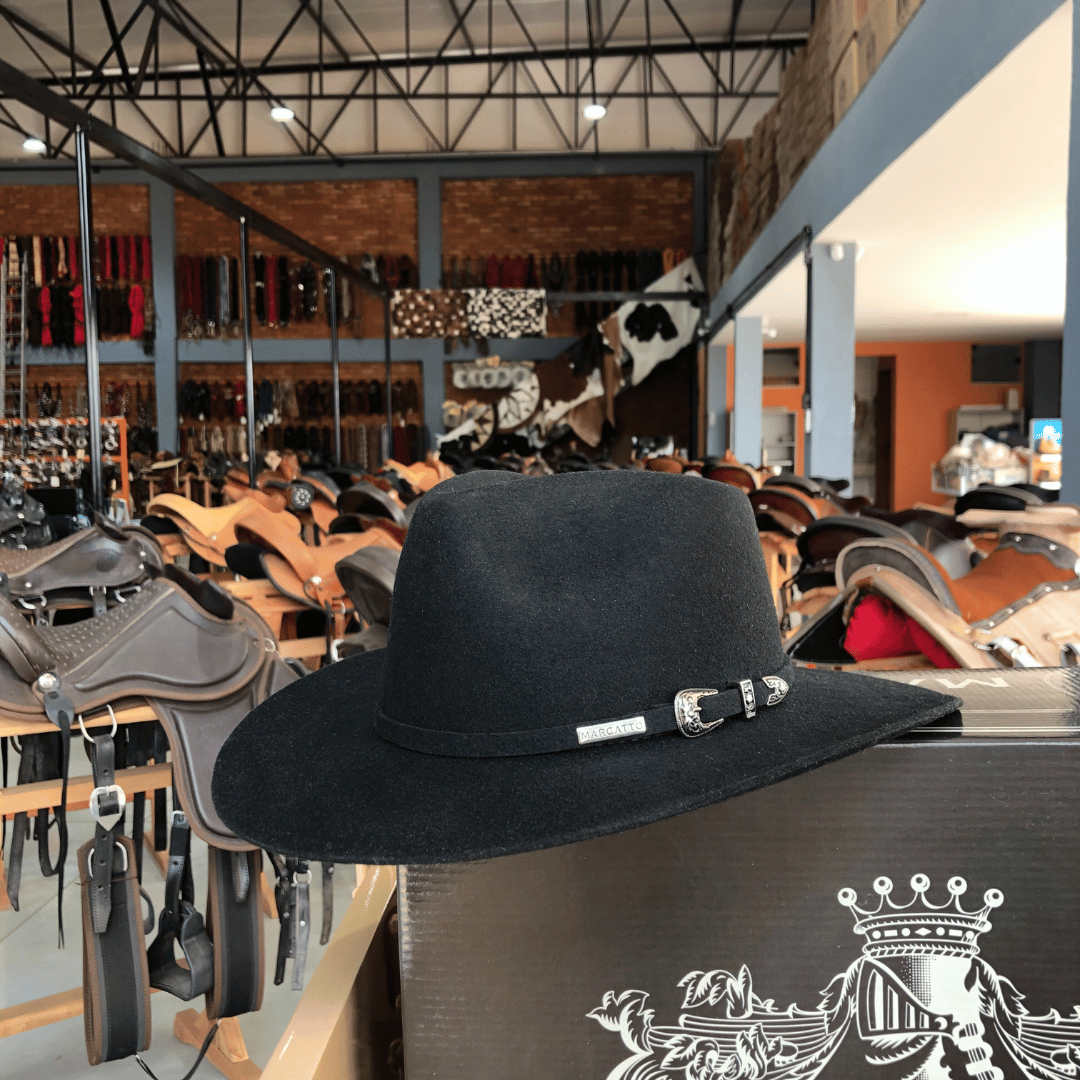 Chapéu Marcatto Cavalgada em Feltro 14184 Preto