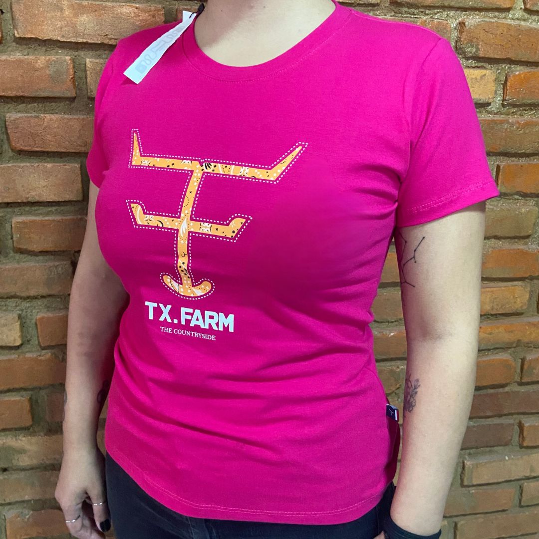 Camisa Texas Farm Feminina REF. CF273 ROSA PINK