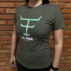 Camisa Texas Farm Feminina REF. CF273 VERDE FLORESTA
