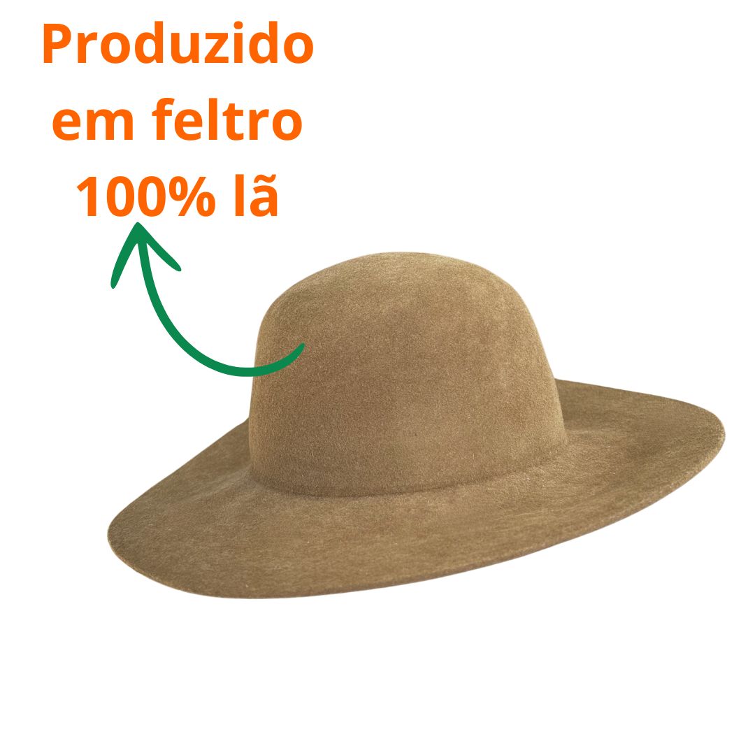 Chapéu Marcatto Cavalgada Cata Ovo Feltro 14718 Pino