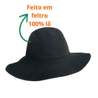 Chapéu Marcatto Cavalgada Cata Ovo Feltro 14718 Preto