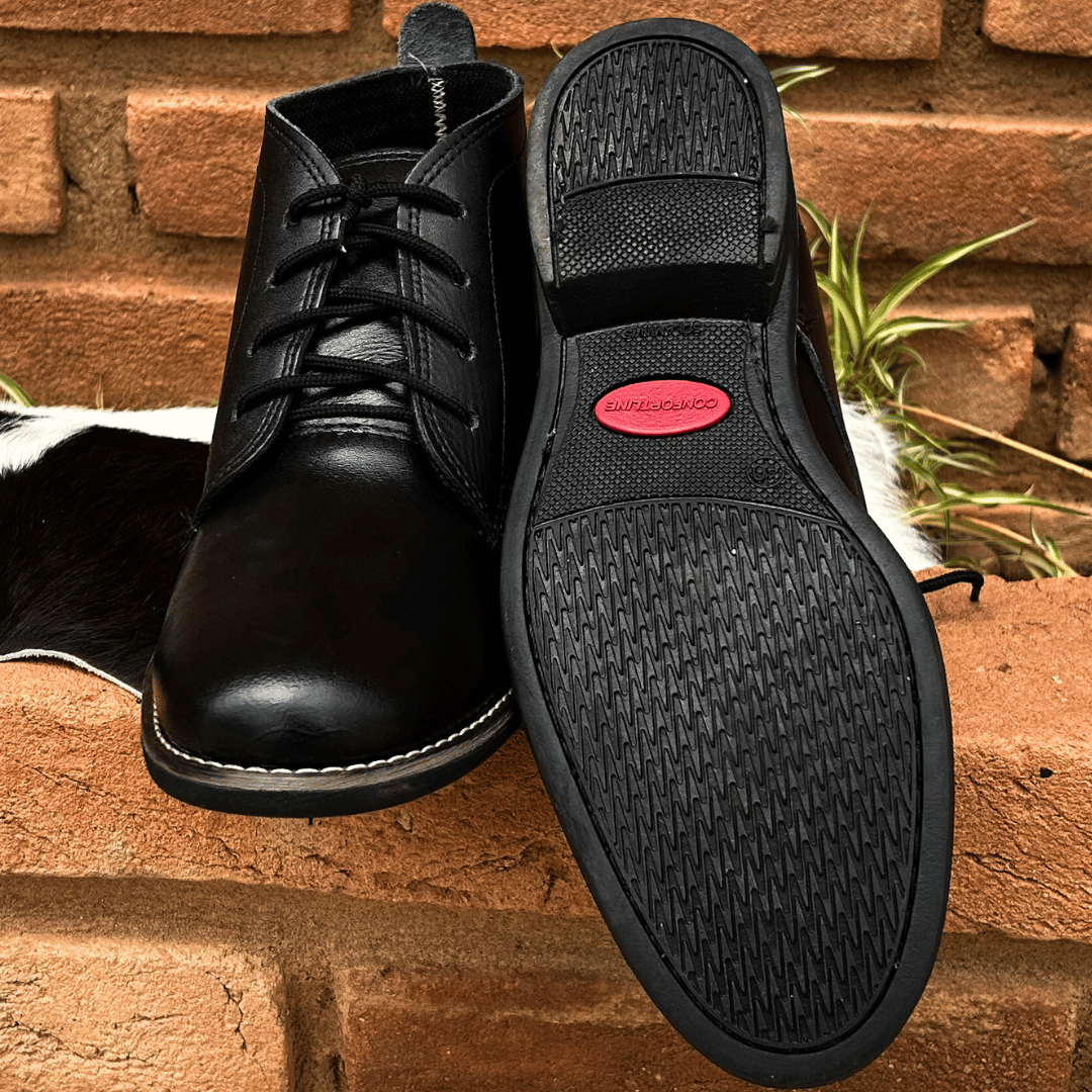 Botina Cadarço Chelsea Ref B53 Preto