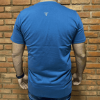Camisa Texas Farm Masculina REF. CM589 AZUL INTENSE/OFF WHITE
