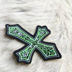 Adesivo Para Chapéu Cruz Verde