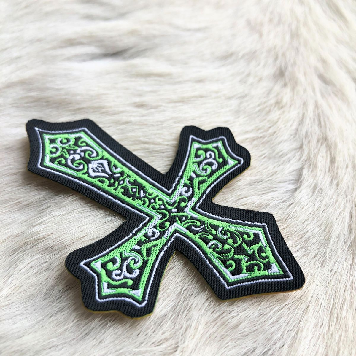 Adesivo Para Chapéu Cruz Verde