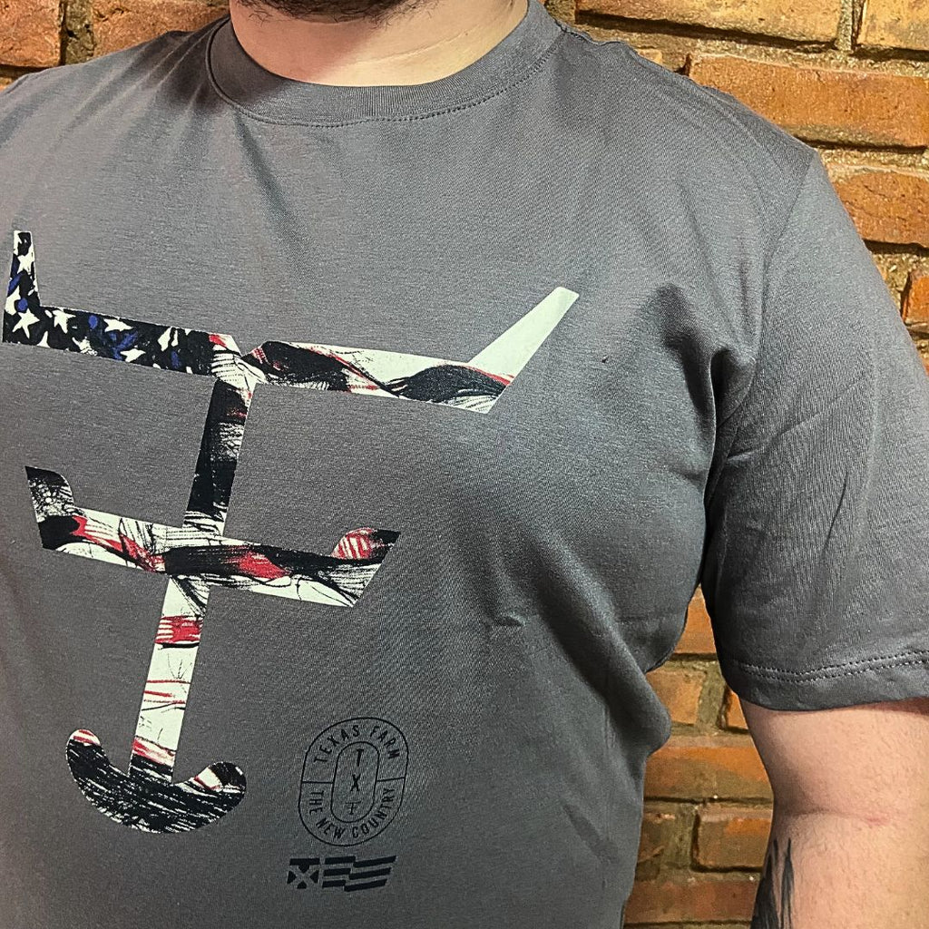 Camisa Texas Farm Masculina REF. CM485 CINZA MÉDIO