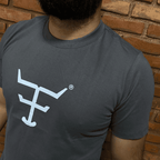 Camisa Texas Farm Masculina REF. CM589 CINZA MÉDIO/BRANCO