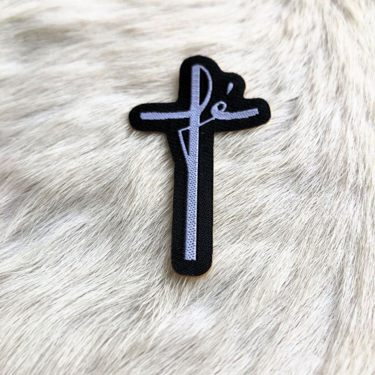 Adesivo Para Chapéu Fé Preto