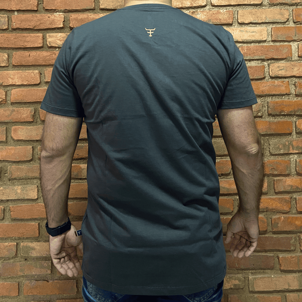 Camisa Texas Farm Masculina REF. CM589 MARROM CAFÉ/MARROM CÁQUI