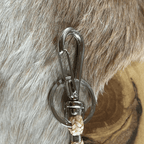Chaveiro Coração com Cavalo com Mosquetão