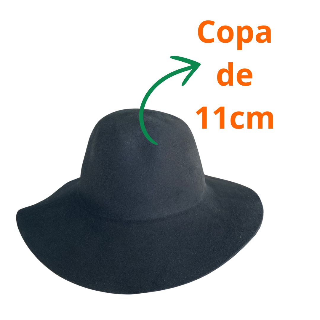 Chapéu Marcatto Cavalgada Cata Ovo Feltro 14718 Preto