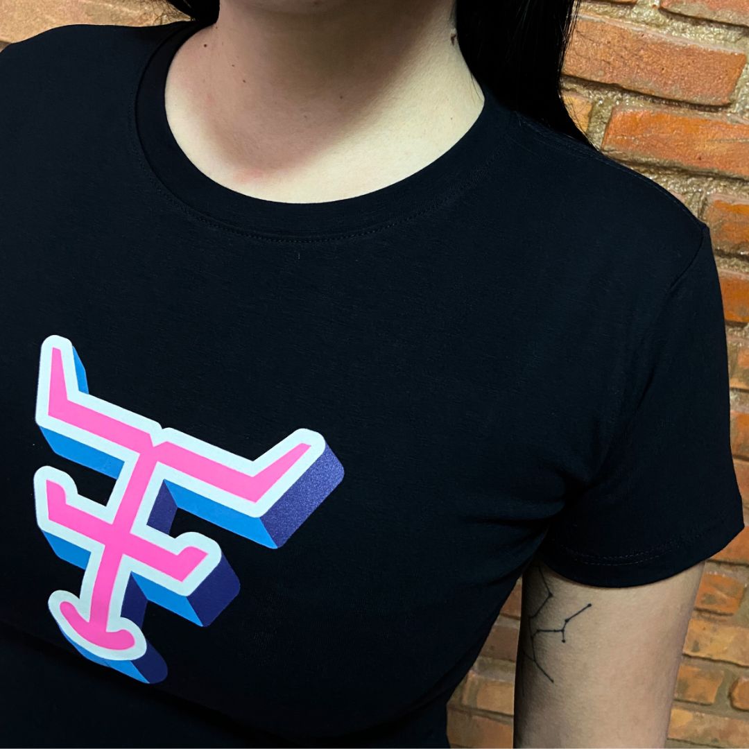 Camisa Texas Farm Feminina REF. CF295 PRETA