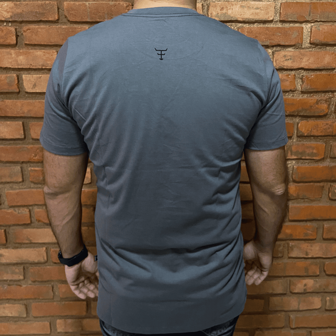 Camisa Texas Farm Masculina REF. CM589 CINZA MÉDIO/PRETO