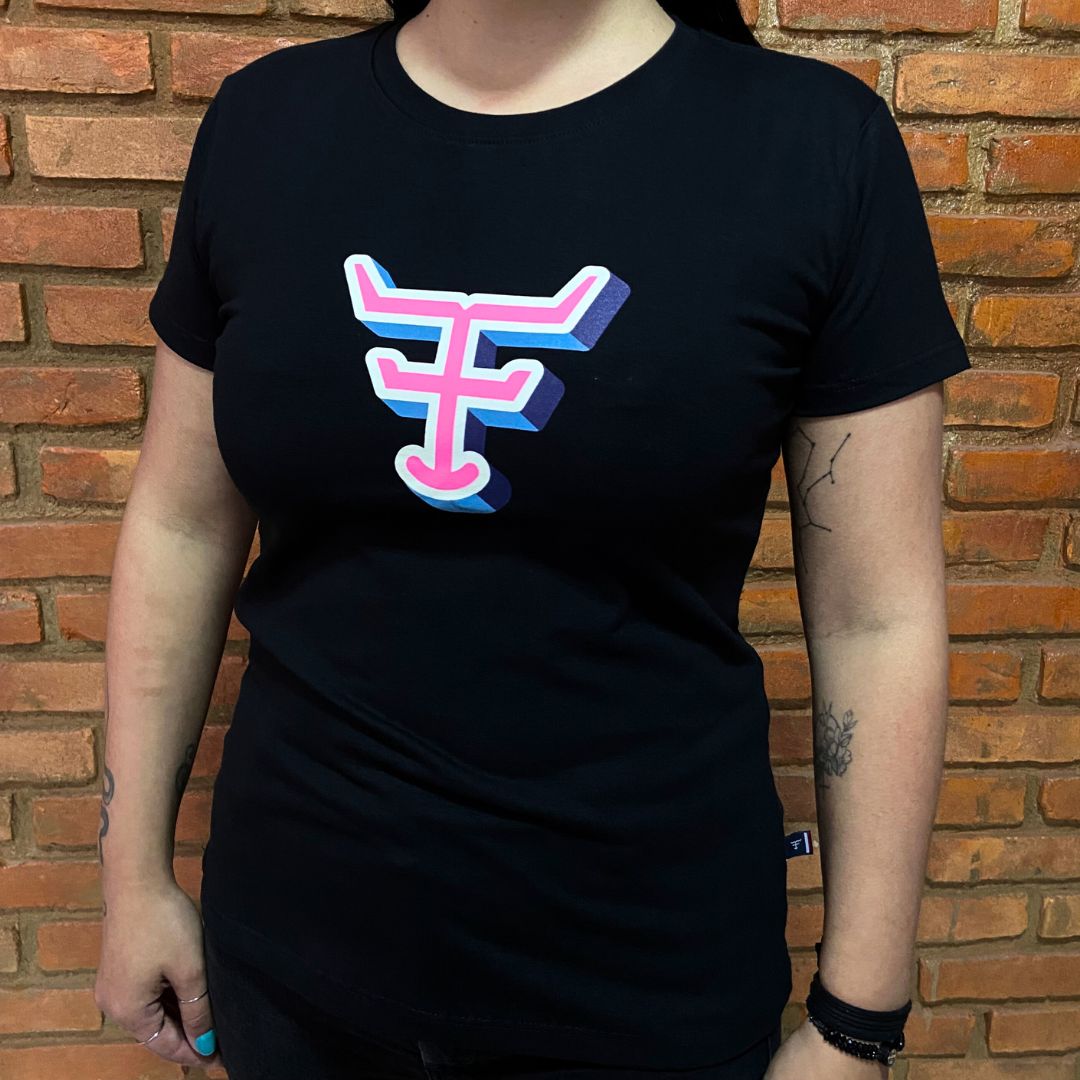Camisa Texas Farm Feminina REF. CF295 PRETA