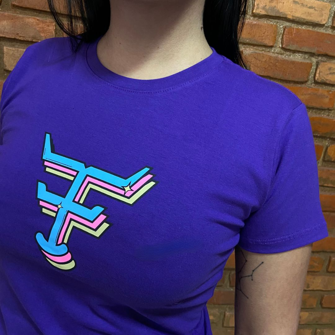 Camisa Texas Farm Feminina REF. CF296 ROXO MIRTILO
