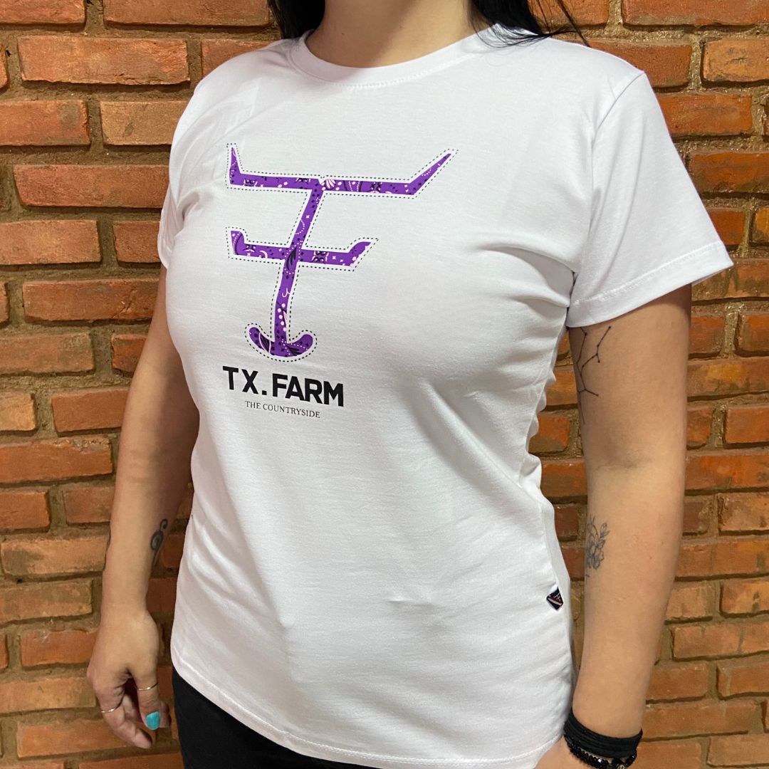 Camisa Texas Farm Feminina REF. CF273 BRANCA