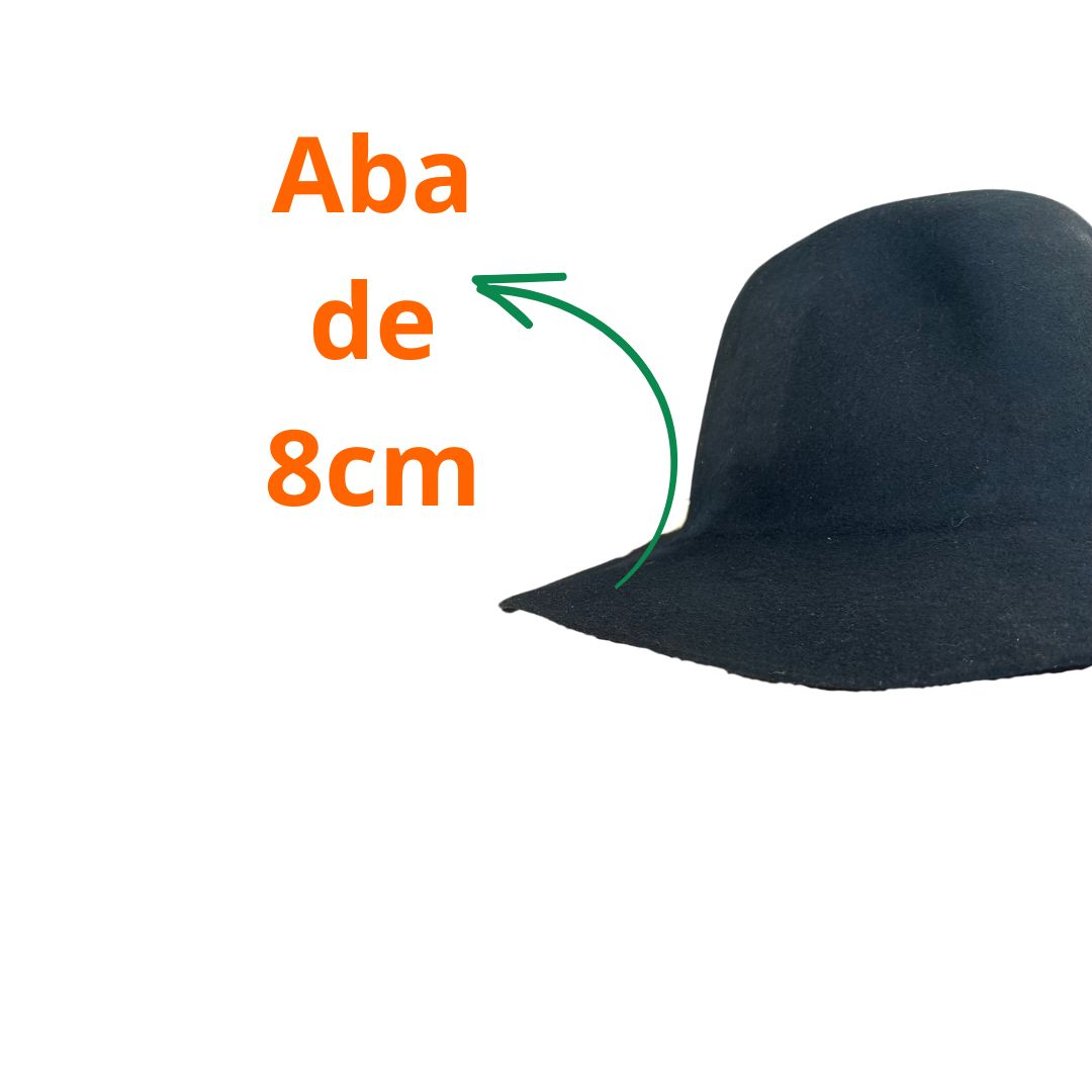 Chapéu Marcatto Cavalgada Cata Ovo Feltro 14718 Preto