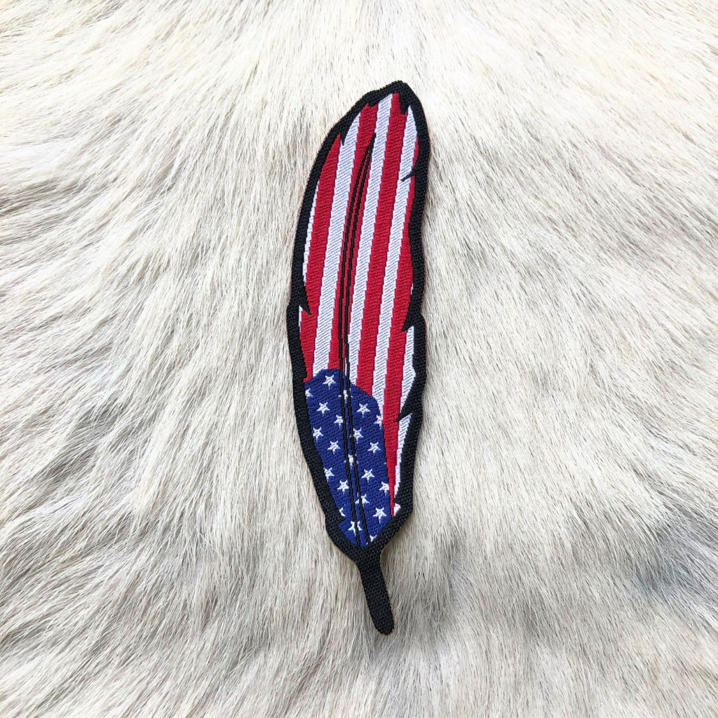 Adesivo Para Chapéu Pena Americana