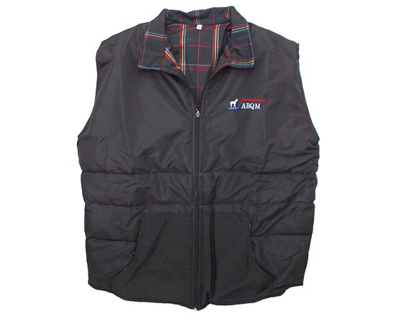 Colete ABQM Preto Dupla Face