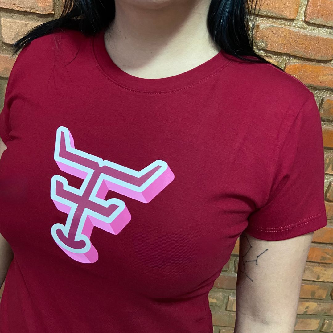 Camisa Texas Farm Feminina REF. CF295 VERMELHO CEREJA