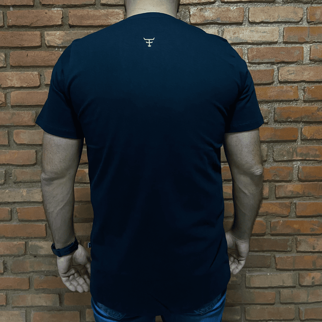 Camisa Texas Farm Masculina REF. CM589 PRETA/AMARELO NEON