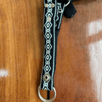 Cabresto de Fita Bordado Azul Claro para Cavalo