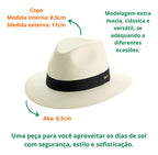 Chapéu Marcatto Casual Shantung 15884 Natural