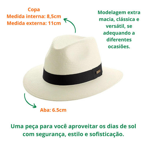 Chapéu Marcatto Casual Shantung 15884 Natural