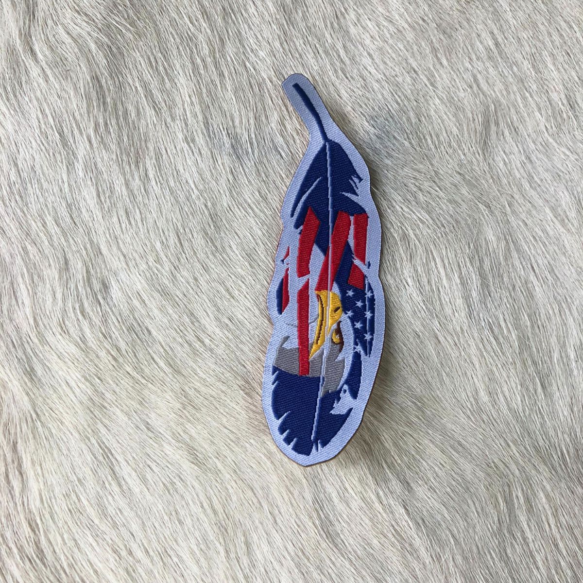 Adesivo Para Chapéu Pena Águia Americana