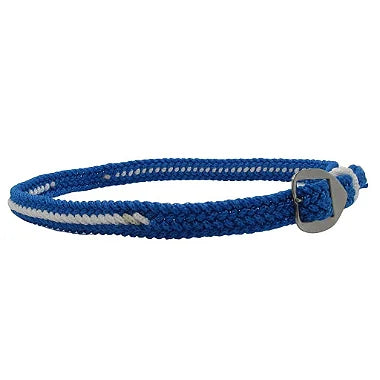 Bandinha de Chapéu Azul e Branco Trançada Inox Regulável